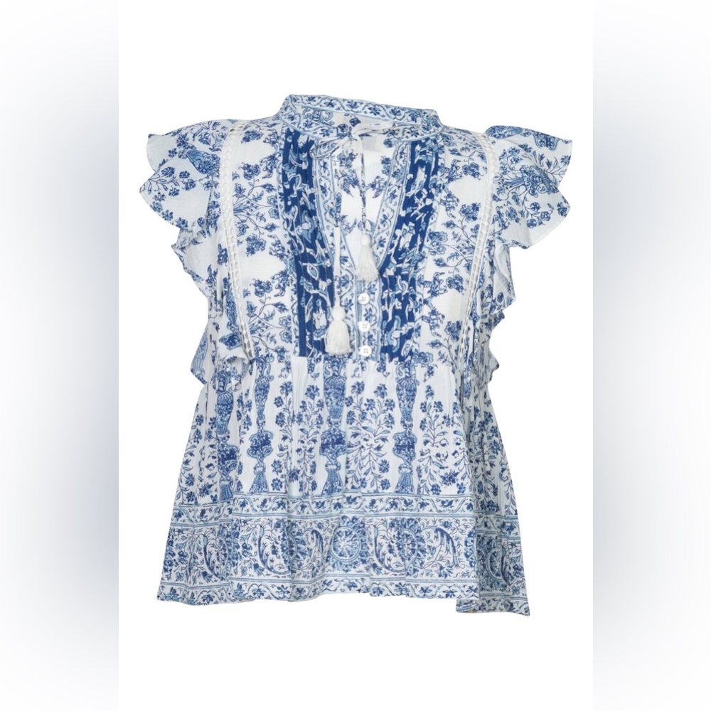 Sea New York
Noah Flutter-Sleeve Pintuck Top